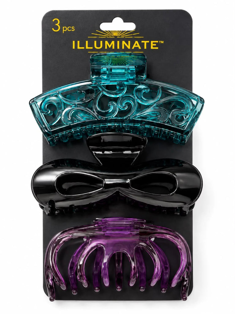 3 CLIPS PINCHES ILLUMINATE BLACK PACK