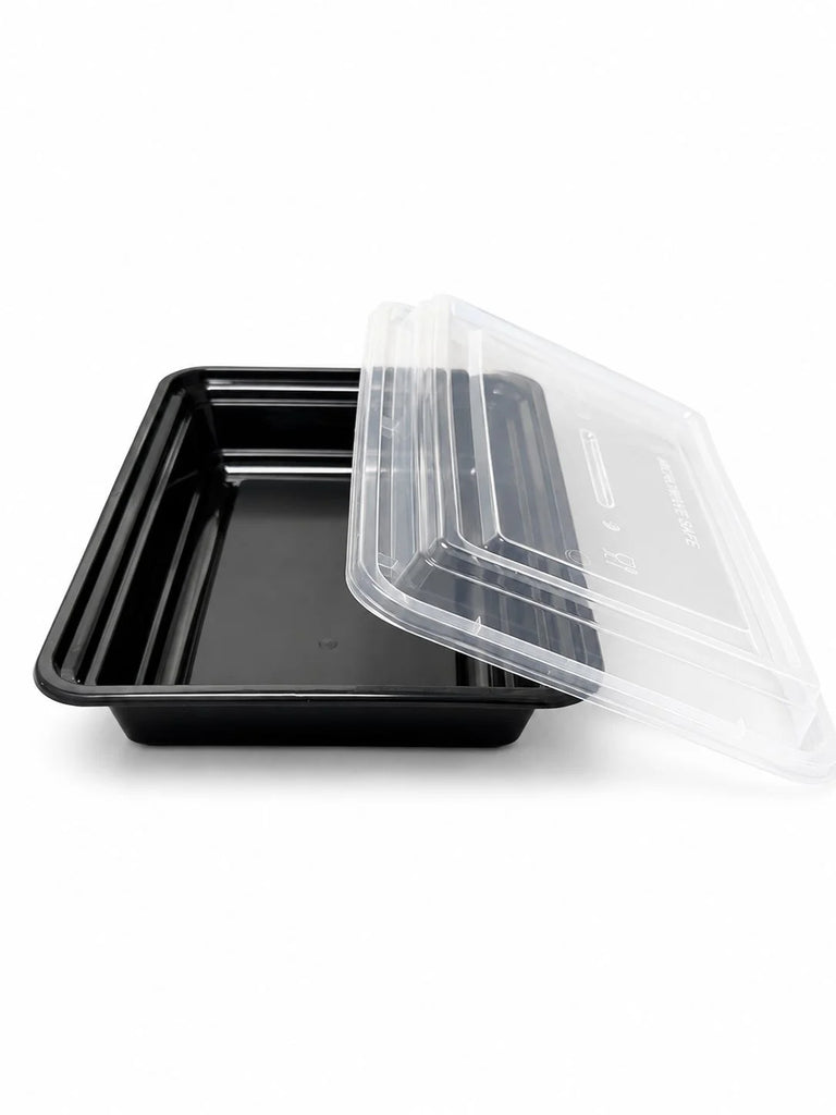 28 OZ PP RECTANGULAR FOOD CONTAINER W/LID