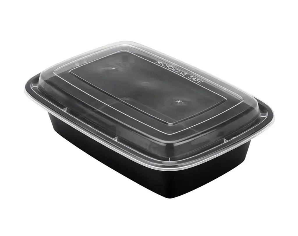 38 OZ PP RECTANGULAR FOOD CONTAINER W/LID