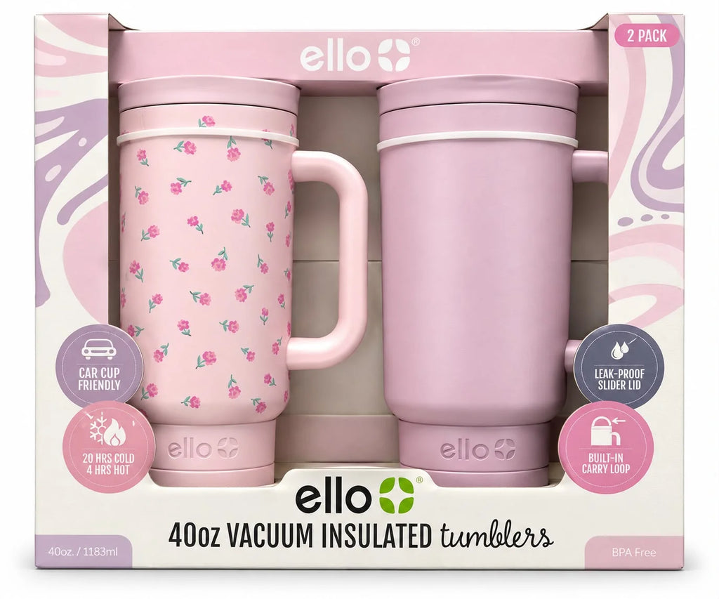 40 OZ VACUUM INSULATED TUMBLER PINK