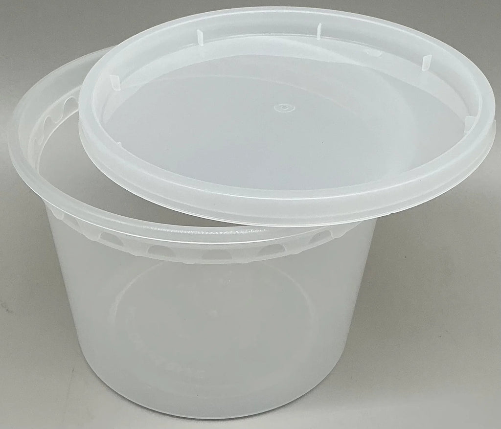 16 OZ PP CLEAR SOUP DELI CONTAINER  W/LID