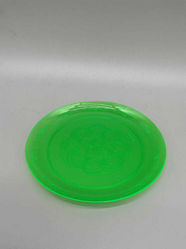 6", 152MM GREEN SCROLL PLATES - ROYAL