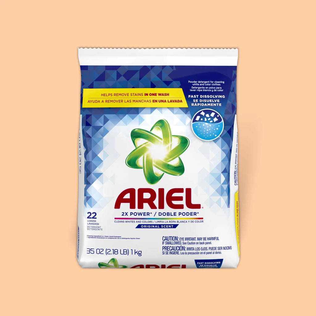 ARIEL 2X PWER / DOUBLE PODER LAUNDRY DETERGENT 1 KG