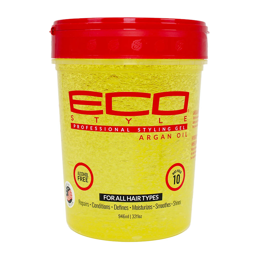 ECO STYLE HAIR GEL ARGAN OIL 32 OZ