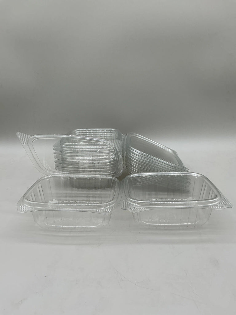 12 OZ PP CLEAR HINGED RECTANGULAR FOOD CONTAINER