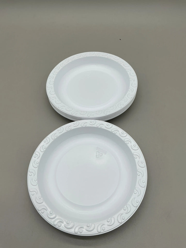 6" PLATES MINERAL FILLED PP, IVORY - VERDE