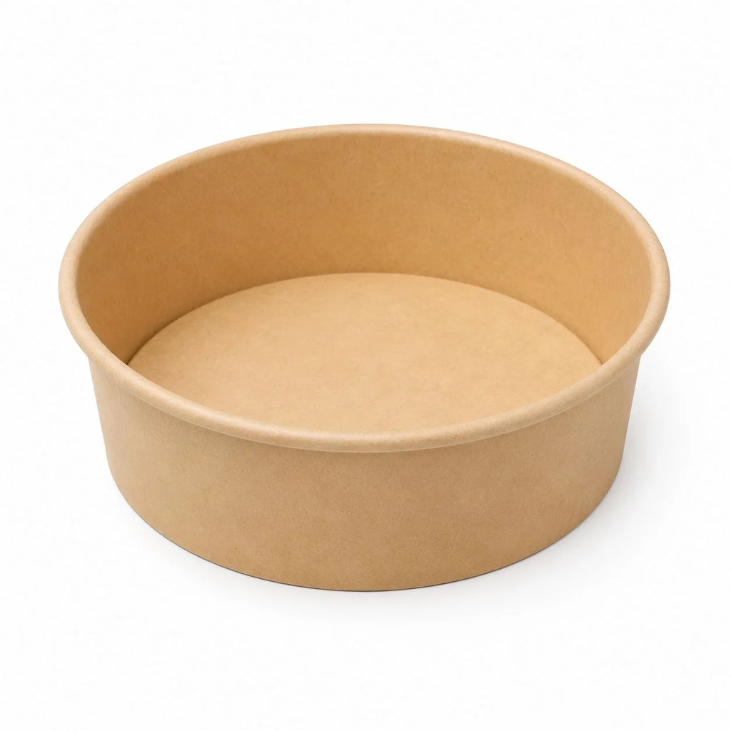 8 OZ ROUND KRAFT PAPER CONTAINER