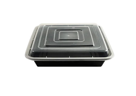 48 OZ PP SQUARE FOOD CONTAINER W/LID