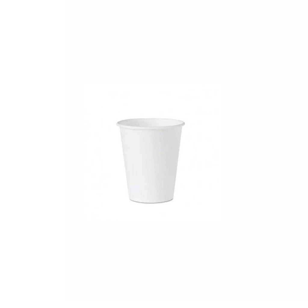 8oz Hot Paper Cups White Single wall