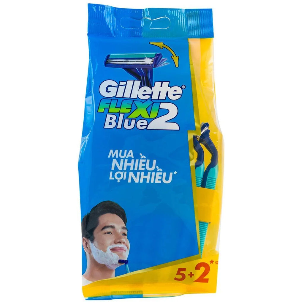 GILLETTE BLUE 2 FLEXI 5+2 PCS