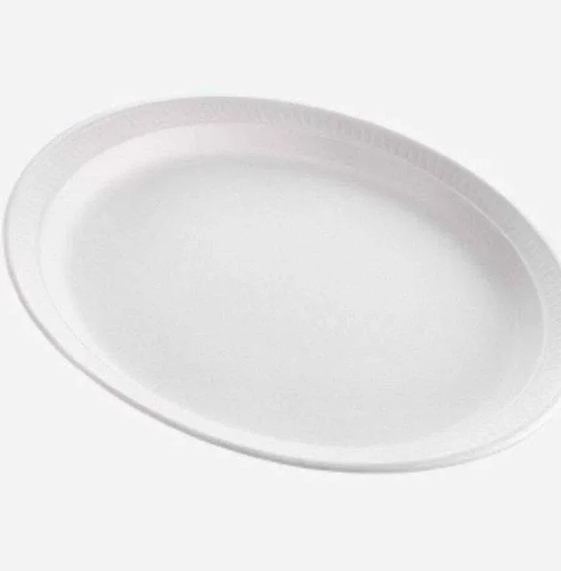 10.25" 1COMP WHITE BAGGE FOAM PLATE - REYMA
