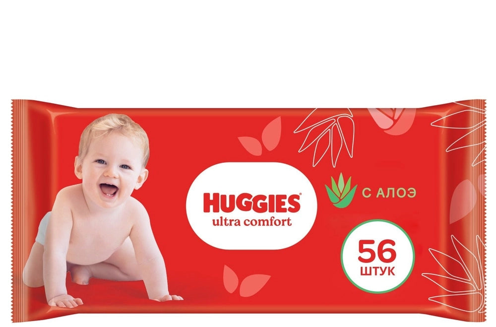 Huggies ultra comfort baby cleansing wipes 56 PCS