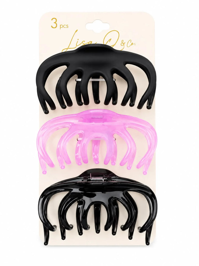 3 CLIPS PINCHES LISA O & G