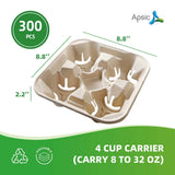 4 CUP CARRIED (8 OZ - 28 OZ) - APSIC