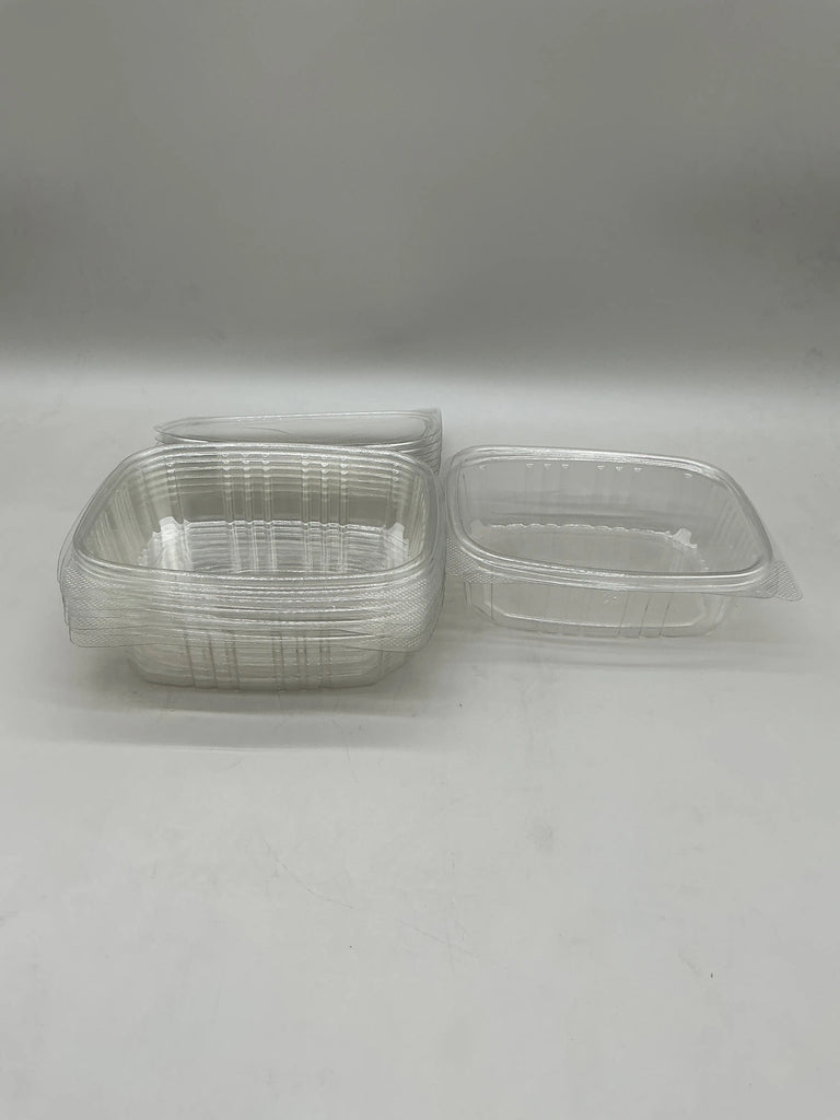 24 OZ PP CLEAR HINGED RECTANGULAR FOOD CONTAINER