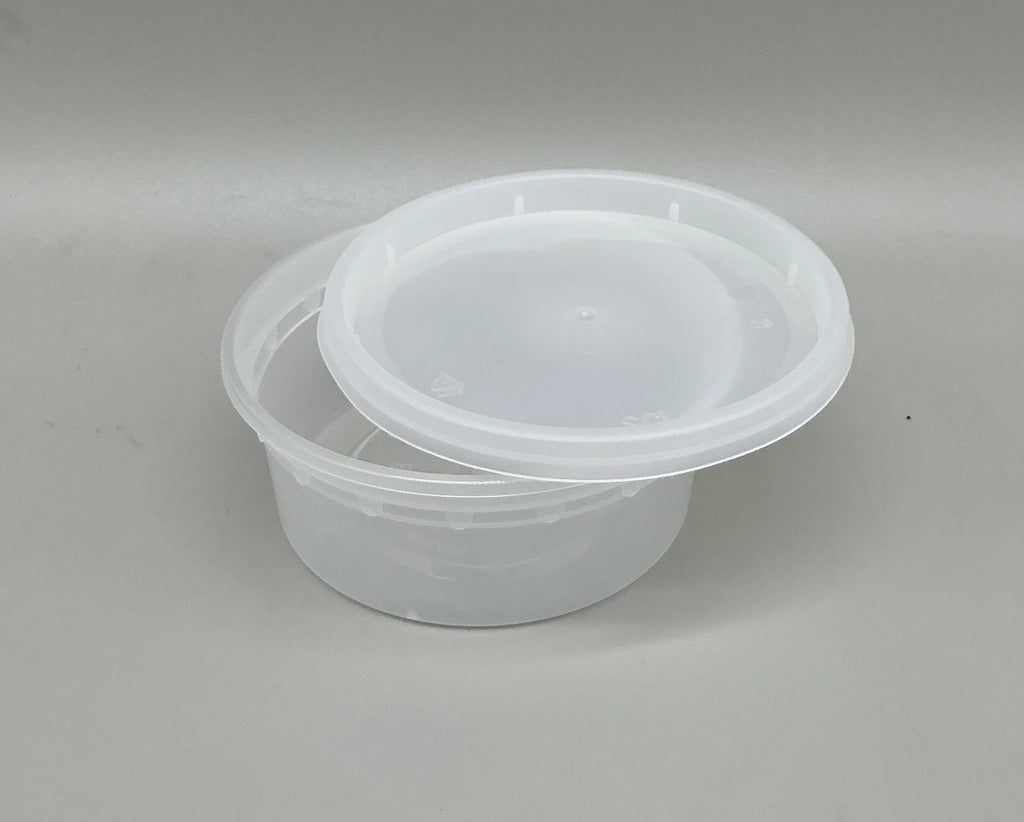 8 OZ PP ROUND DELI CONTAINER W/LID