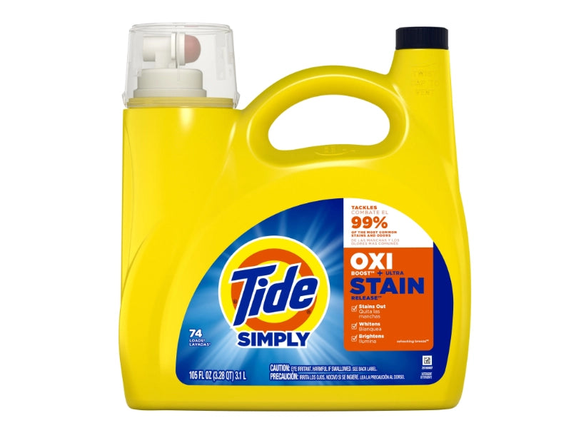 TIDE SIMPLY OXI BOOST + ULTRA STAIN FRESH LIQUID LAUNDRY DETERGENT 117 FL OZ